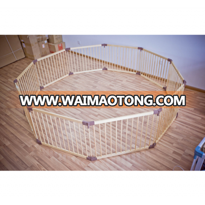 10 pcs Auto - lock foldable baby playpen,Round or Square luxury baby playpen ,wooden playpen